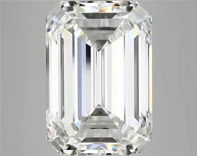 15.20ct F VVS2 Rare Carat Ideal Cut Emerald Lab Grown Diamond