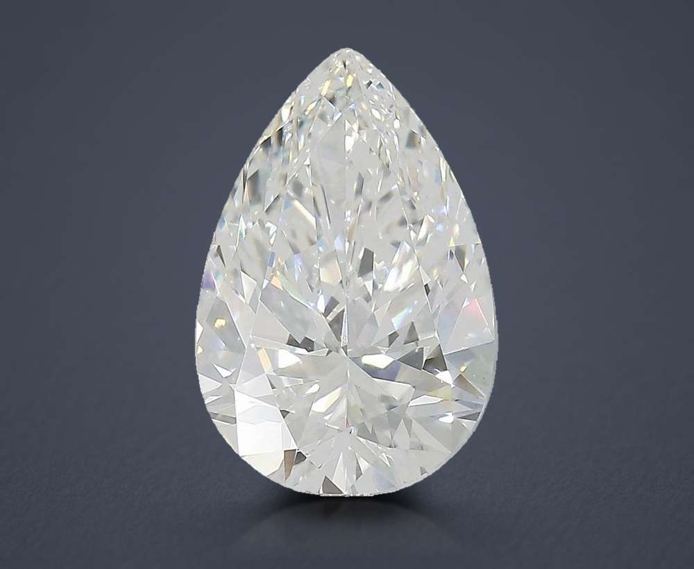 4.23ct E VS1 Rare Carat Ideal Cut Pear Lab Grown Diamond