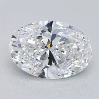5.36ct F VS1 Rare Carat Ideal Cut Oval Lab Grown Diamond