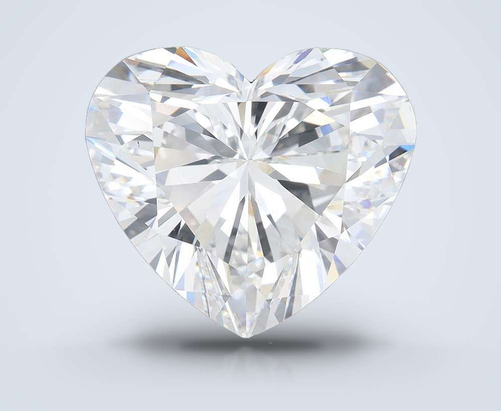 10.21ct E VVS2 Rare Carat Ideal Cut Heart Lab Grown Diamond