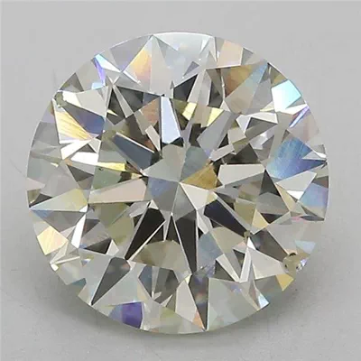 3.14ct J SI1 Rare Carat Ideal Cut Round Lab Grown Diamond