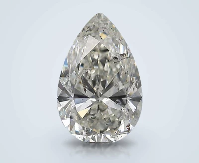 4.01ct H SI2 Rare Carat Ideal Cut Pear Diamond