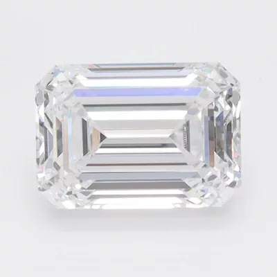 1.59ct D VVS1 Rare Carat Ideal Cut Emerald Lab Grown Diamond
