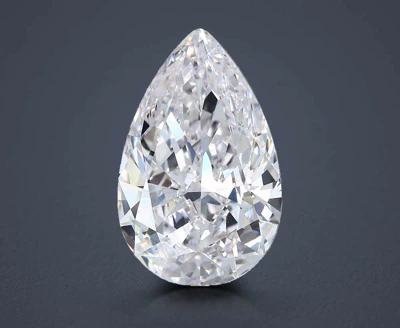 10.03ct F VS2 Excellent Cut Pear Diamond