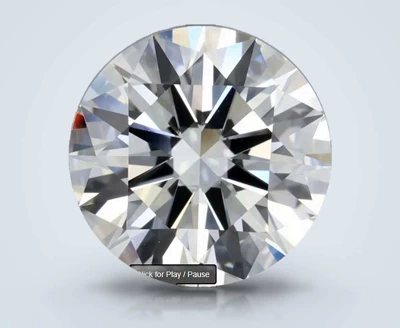 3.01ct J VS2 Rare Carat Ideal Cut Round Diamond