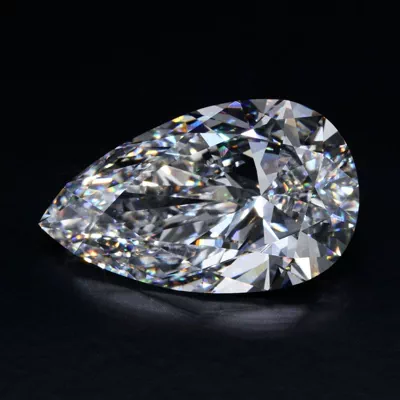 25.00ct E VS1 Rare Carat Ideal Cut Pear Lab Grown Diamond