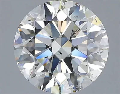 3.02ct K SI2 Rare Carat Ideal Cut Round Diamond