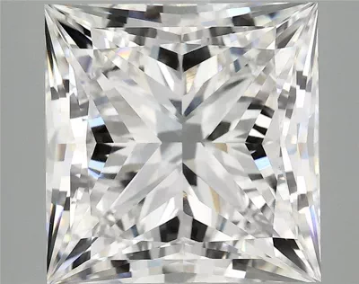 8.25ct F VVS2 Rare Carat Ideal Cut Princess Lab Grown Diamond
