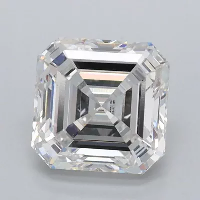 1.54ct E VVS2 Excellent Cut Asscher Lab Grown Diamond
