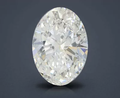 3.72ct E VS2 Rare Carat Ideal Cut Oval Lab Grown Diamond