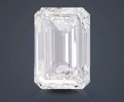 24.07ct G VVS2 Rare Carat Ideal Cut Emerald Lab Grown Diamond
