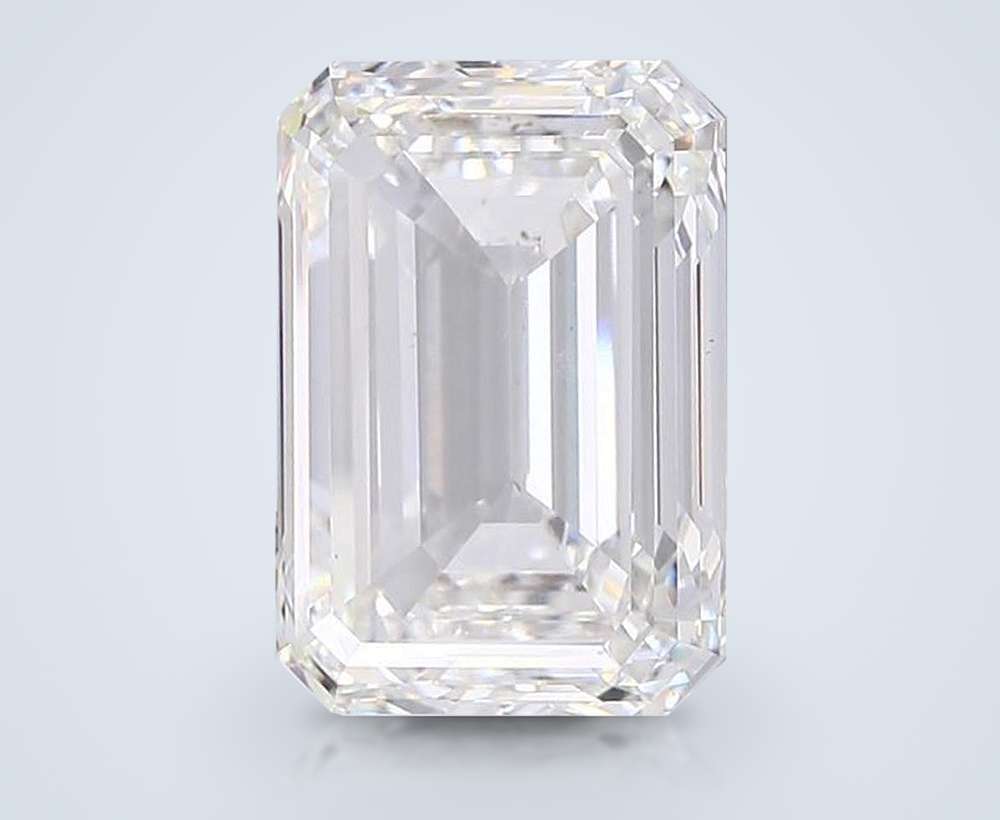 24.07ct G VVS2 Rare Carat Ideal Cut Emerald Lab Grown Diamond