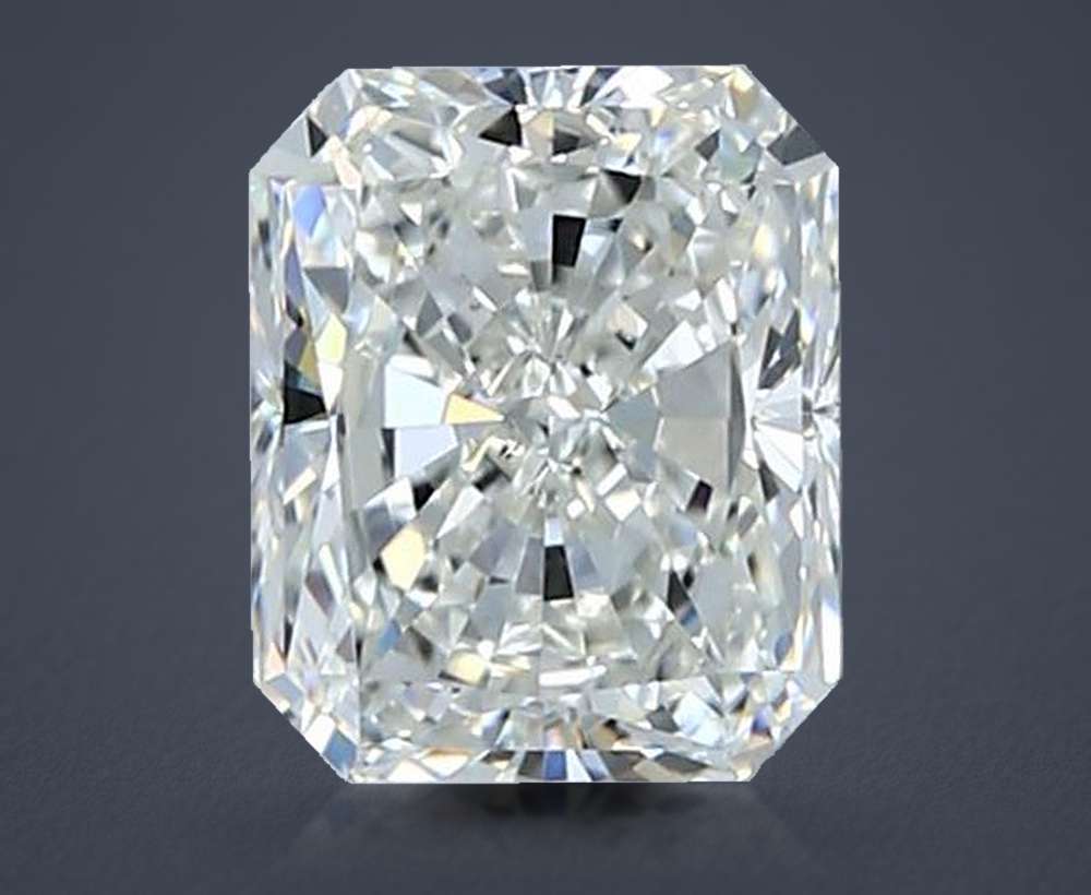 1.55ct J VS2 Rare Carat Ideal Cut Radiant Diamond