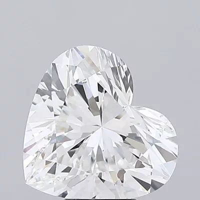 5.57ct F VS1 Rare Carat Ideal Cut Heart Lab Grown Diamond
