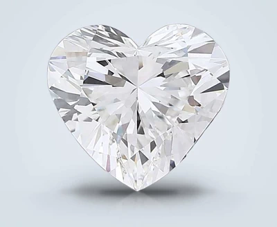 5.57ct F VS1 Rare Carat Ideal Cut Heart Lab Grown Diamond