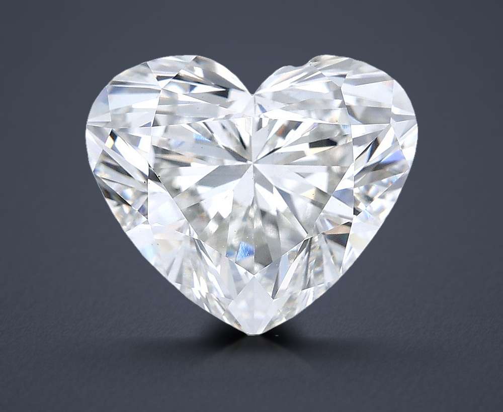 6.02ct F VS1 Rare Carat Ideal Cut Heart Lab Grown Diamond