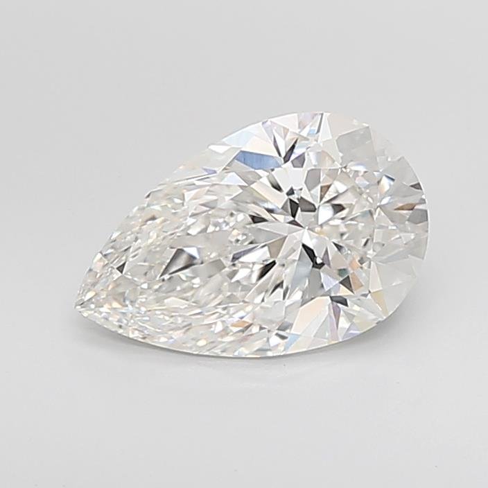 3.03ct F VVS2 Rare Carat Ideal Cut Pear Lab Grown Diamond