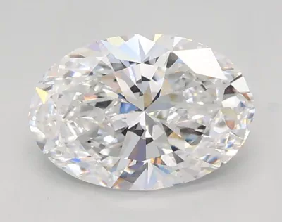 0.96ct D VVS2 Rare Carat Ideal Cut Oval Lab Grown Diamond