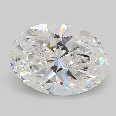 2.58ct D VS1 Rare Carat Ideal Cut Oval Lab Grown Diamond