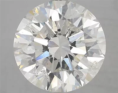 5.06ct I SI2 Rare Carat Ideal Cut Round Diamond