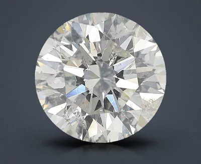 5.06ct I SI2 Rare Carat Ideal Cut Round Diamond