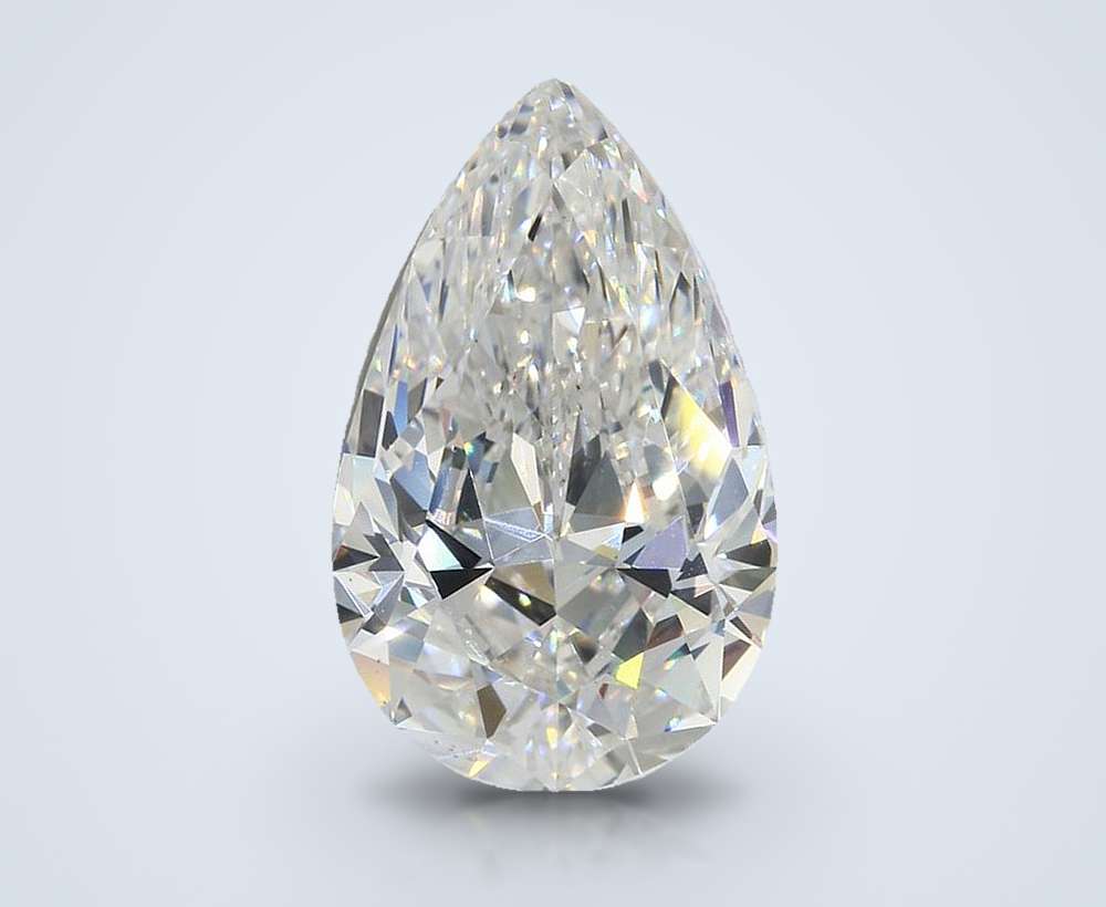 8.88ct H VS2 Rare Carat Ideal Cut Pear Diamond
