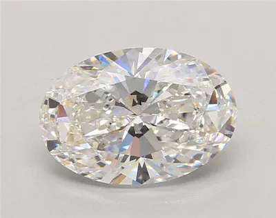 3.04ct F VVS2 Rare Carat Ideal Cut Oval Lab Grown Diamond