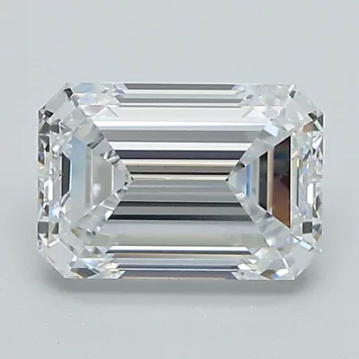 1.38ct D VVS2 Excellent Cut Emerald Lab Grown Diamond