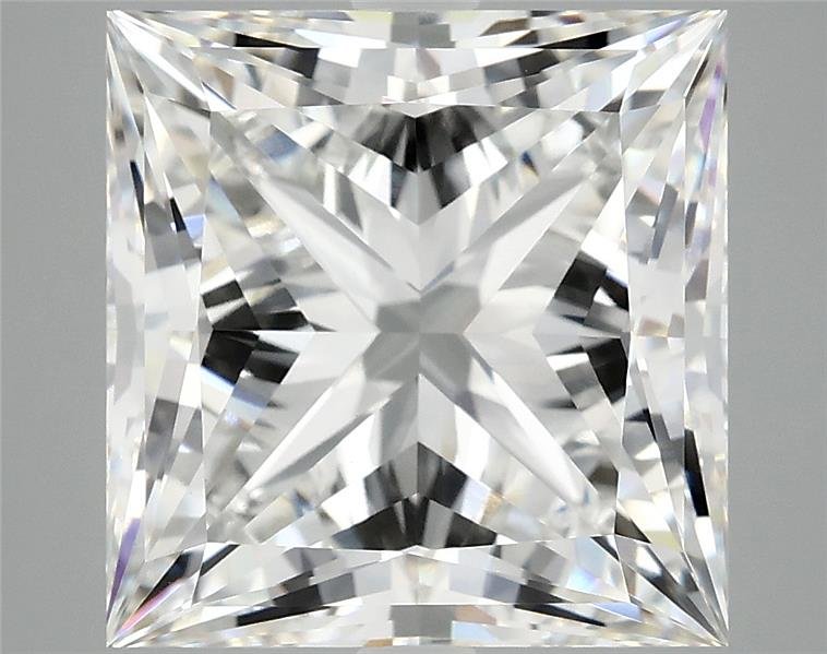 7.19ct E VVS2 Rare Carat Ideal Cut Princess Lab Grown Diamond