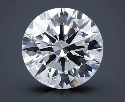 2.51ct D VS2 Rare Carat Ideal Cut Round Lab Grown Diamond