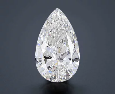 12.06ct F VVS2 Rare Carat Ideal Cut Pear Lab Grown Diamond