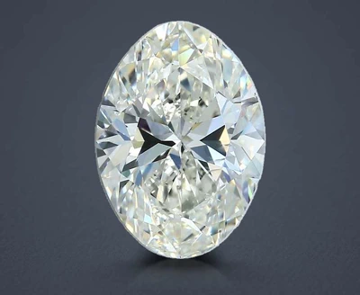 3.50ct K SI2 Rare Carat Ideal Cut Oval Diamond