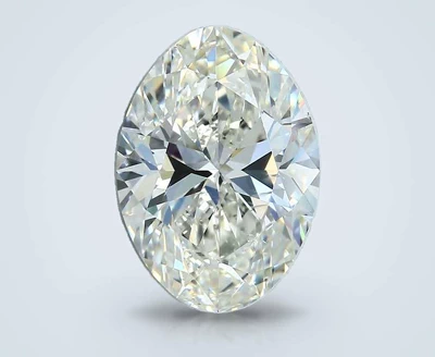 3.50ct K SI2 Rare Carat Ideal Cut Oval Diamond