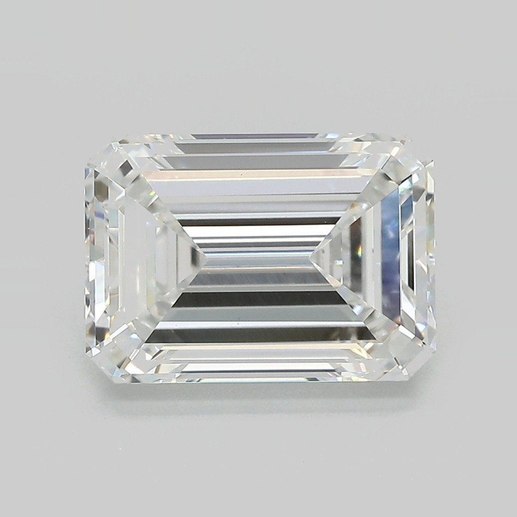 3.05ct F VS1 Rare Carat Ideal Cut Emerald Lab Grown Diamond