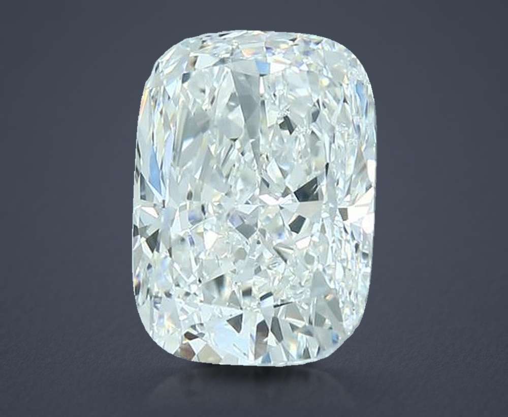 4.08ct H SI1 Rare Carat Ideal Cut Cushion Diamond
