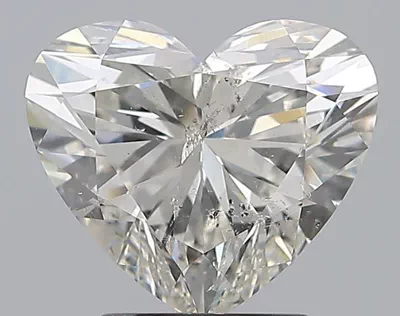 2.71ct H SI2 Rare Carat Ideal Cut Heart Diamond