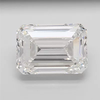 20.10ct F VS1 Rare Carat Ideal Cut Emerald Lab Grown Diamond