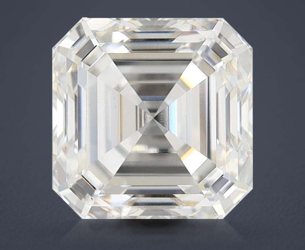 3.70ct G VS1 Rare Carat Ideal Cut Asscher Lab Grown Diamond
