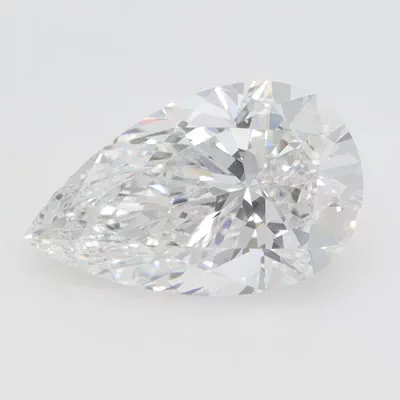 1.36ct D VVS1 Rare Carat Ideal Cut Pear Lab Grown Diamond