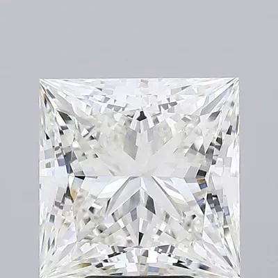 6.07ct G VVS2 Rare Carat Ideal Cut Princess Lab Grown Diamond