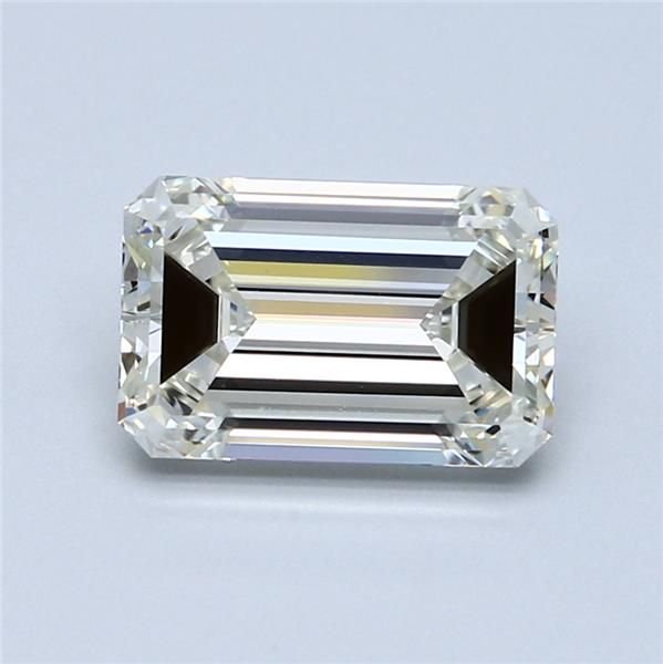 3.02ct K VS1 Rare Carat Ideal Cut Emerald Diamond