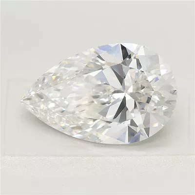 3.09ct G VVS2 Rare Carat Ideal Cut Pear Lab Grown Diamond