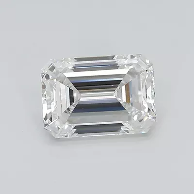 2.21ct F VS1 Rare Carat Ideal Cut Emerald Lab Grown Diamond