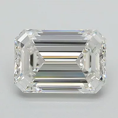1.50ct E VVS2 Rare Carat Ideal Cut Emerald Lab Grown Diamond