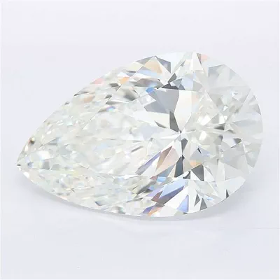 12.03ct F VVS2 Rare Carat Ideal Cut Pear Lab Grown Diamond