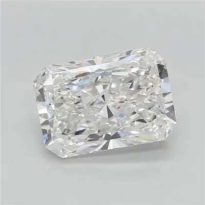 3.04ct F VVS2 Rare Carat Ideal Cut Radiant Lab Grown Diamond