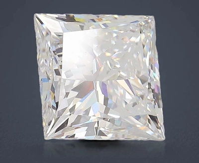 5.58ct E VVS2 Rare Carat Ideal Cut Princess Lab Grown Diamond
