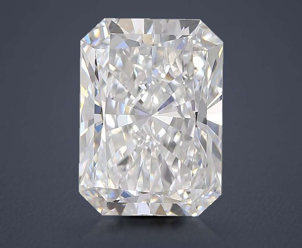 4.04ct D VVS2 Rare Carat Ideal Cut Radiant Lab Grown Diamond