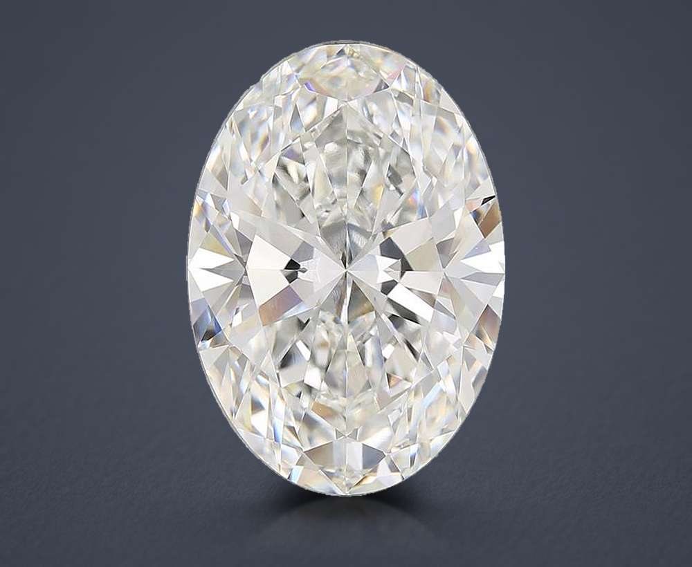 12.08ct F VS1 Rare Carat Ideal Cut Oval Lab Grown Diamond