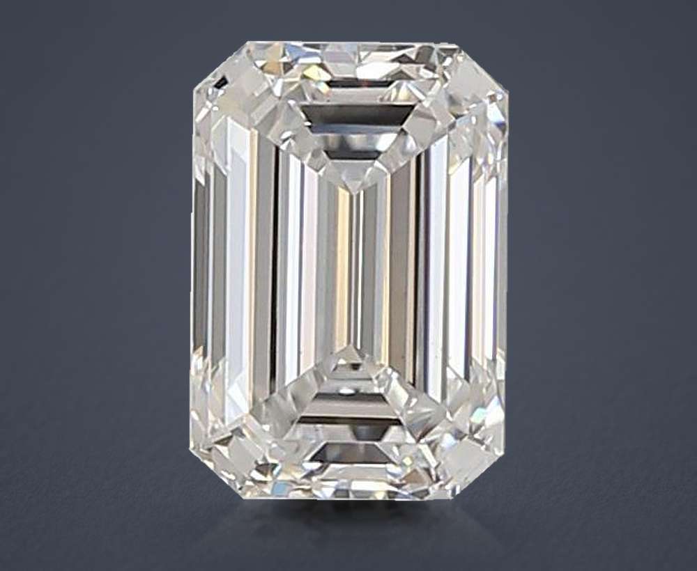 1.22ct D VS1 Rare Carat Ideal Cut Emerald Lab Grown Diamond